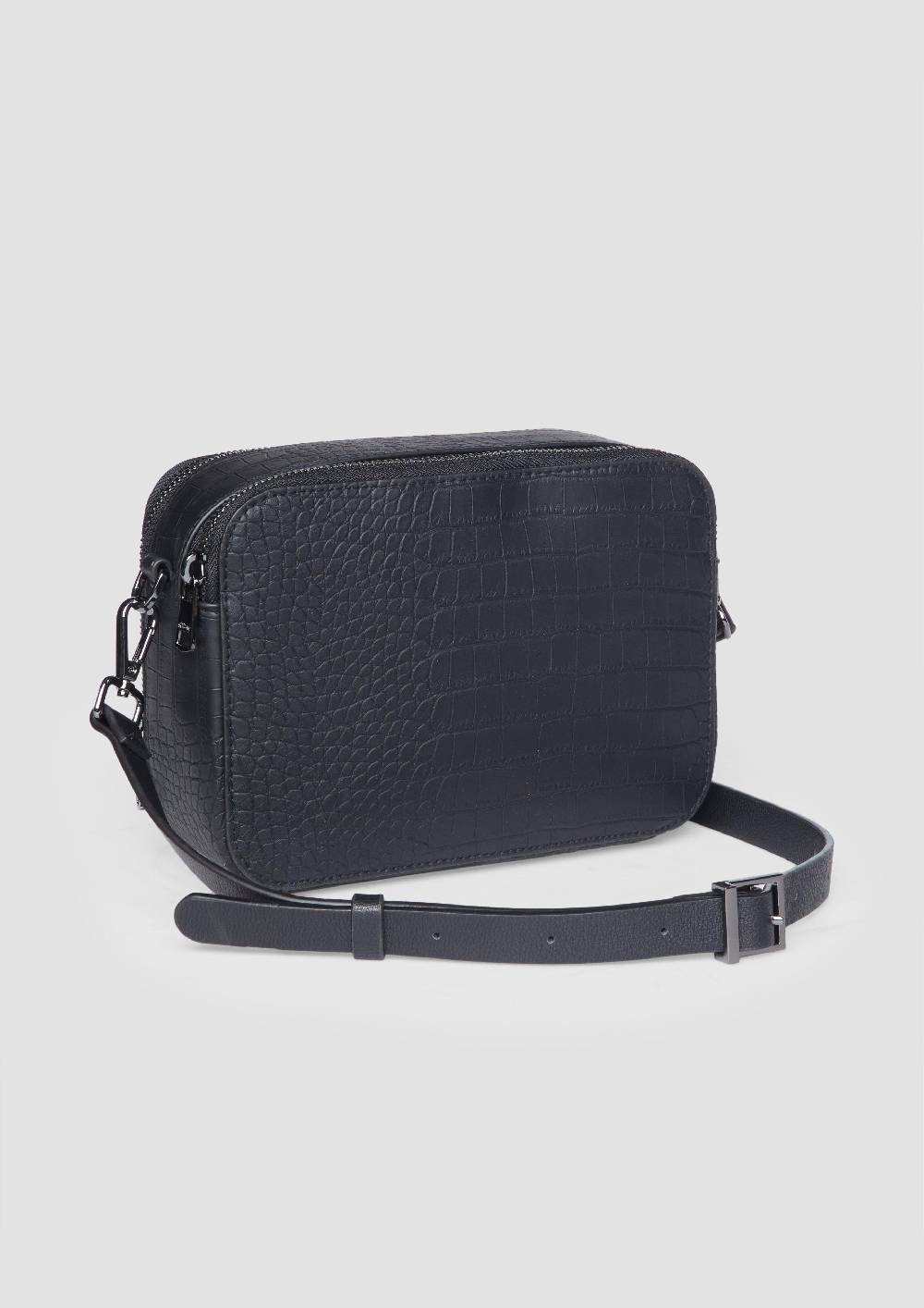 S.Oliver City-Bag In Krokodilleder-Optik