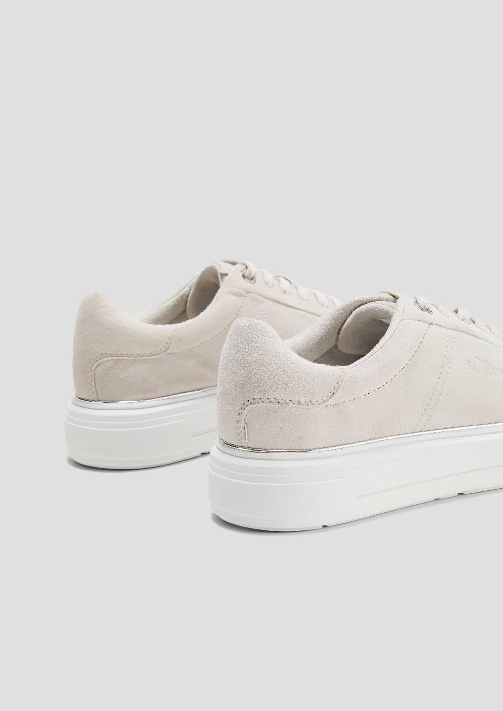 S.Oliver Cleane Sneaker Mit Wildleder