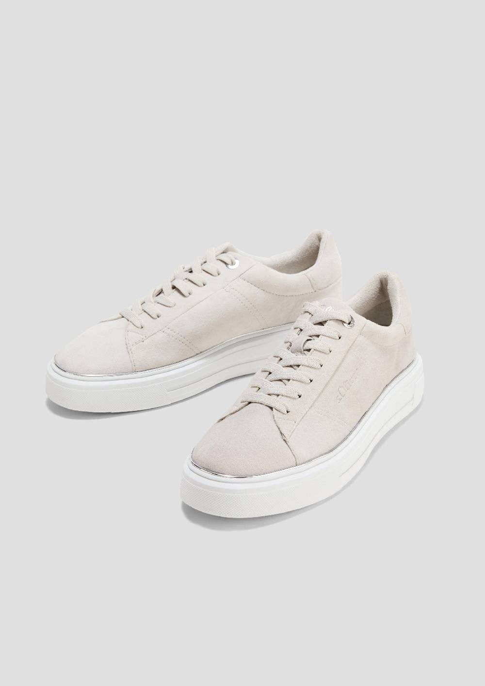 S.Oliver Cleane Sneaker Mit Wildleder