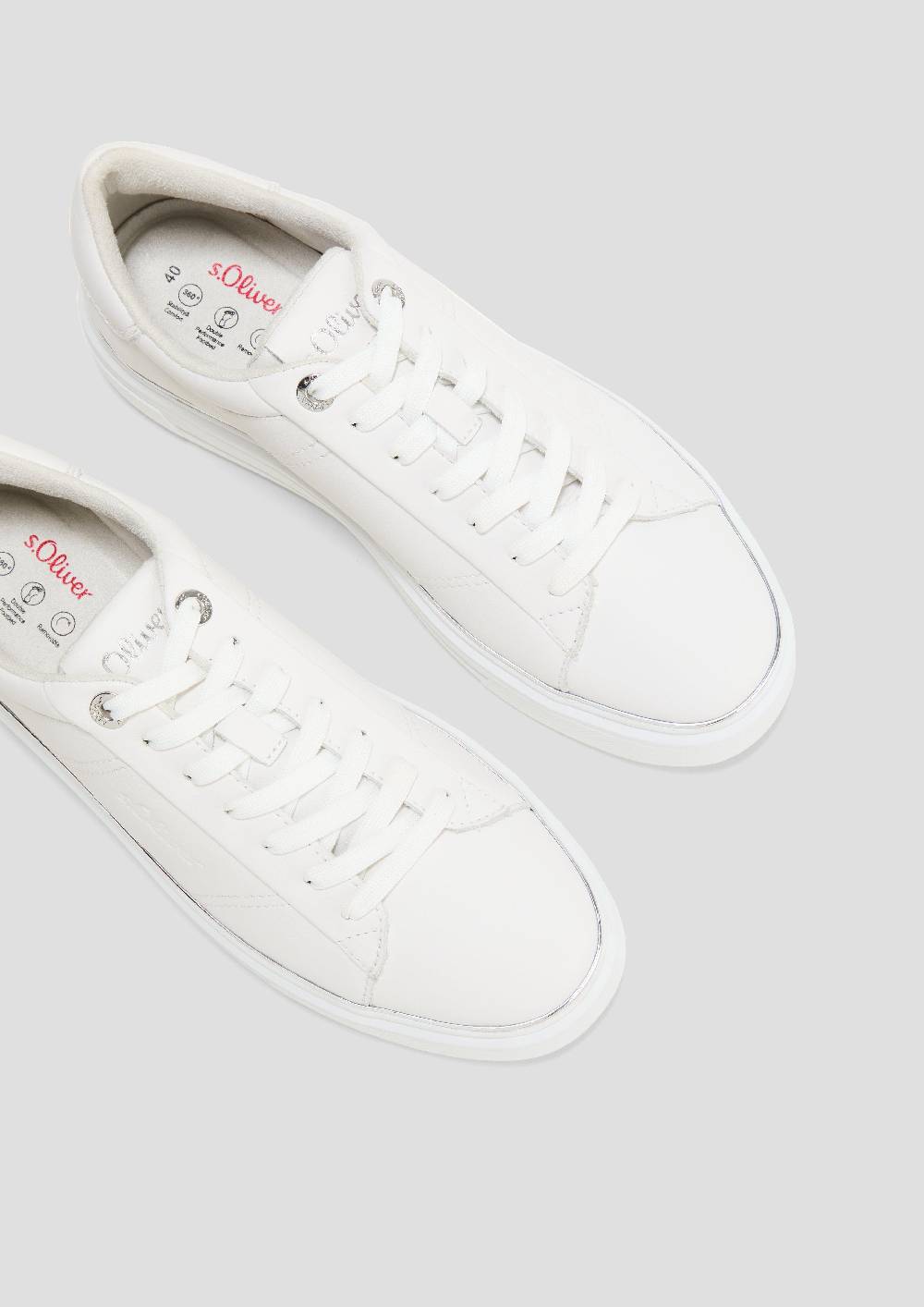 S.Oliver Cleane Sneaker Mit Wildleder