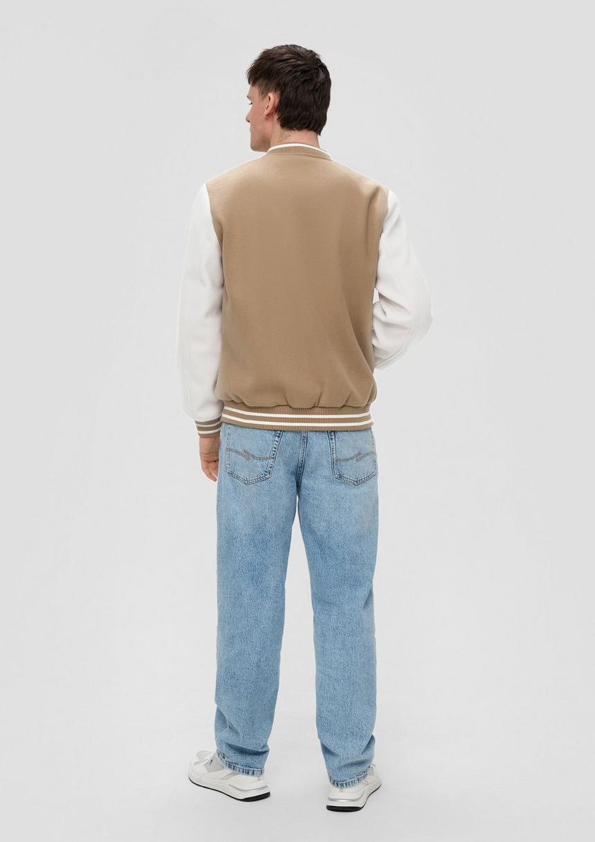 S.Oliver College-Jacke Mit Frottee-Logo
