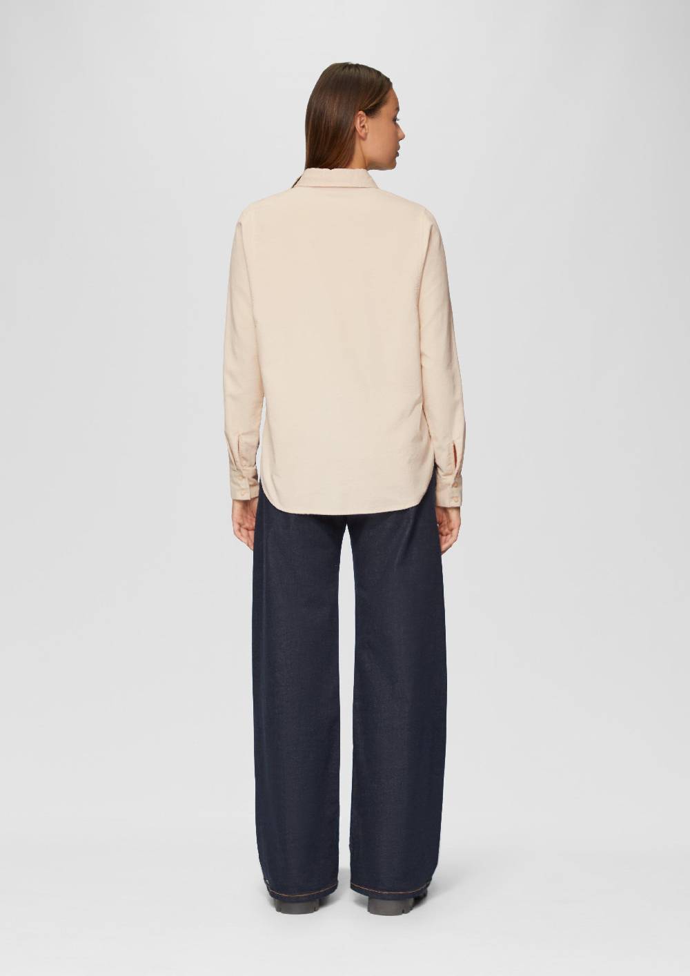 S.Oliver Cordbluse Im Relaxed Fit Mit Naht-Details
