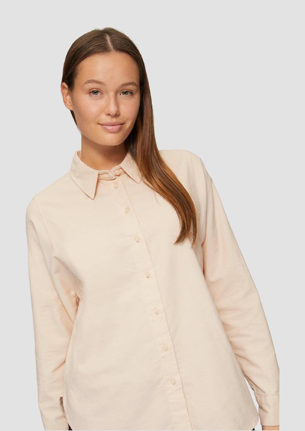 S.Oliver Cordbluse Im Relaxed Fit Mit Naht-Details