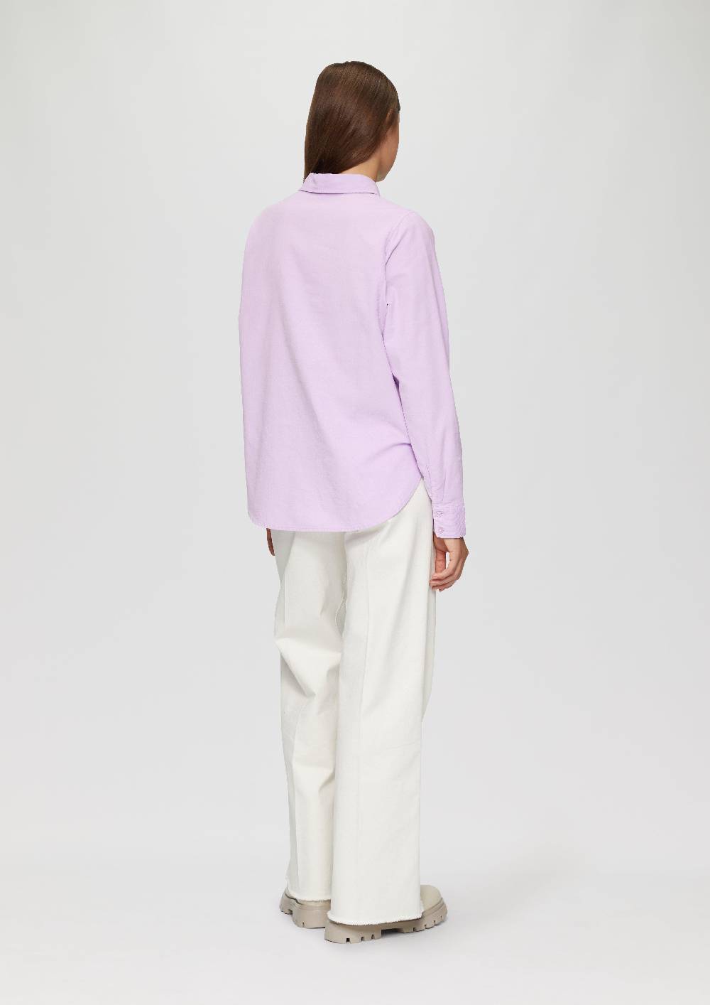 S.Oliver Cordbluse Im Relaxed Fit Mit Naht-Details