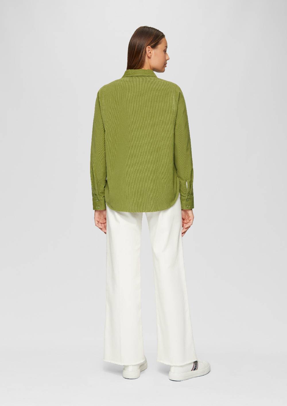 S.Oliver Cordbluse Im Relaxed Fit Mit Naht-Details