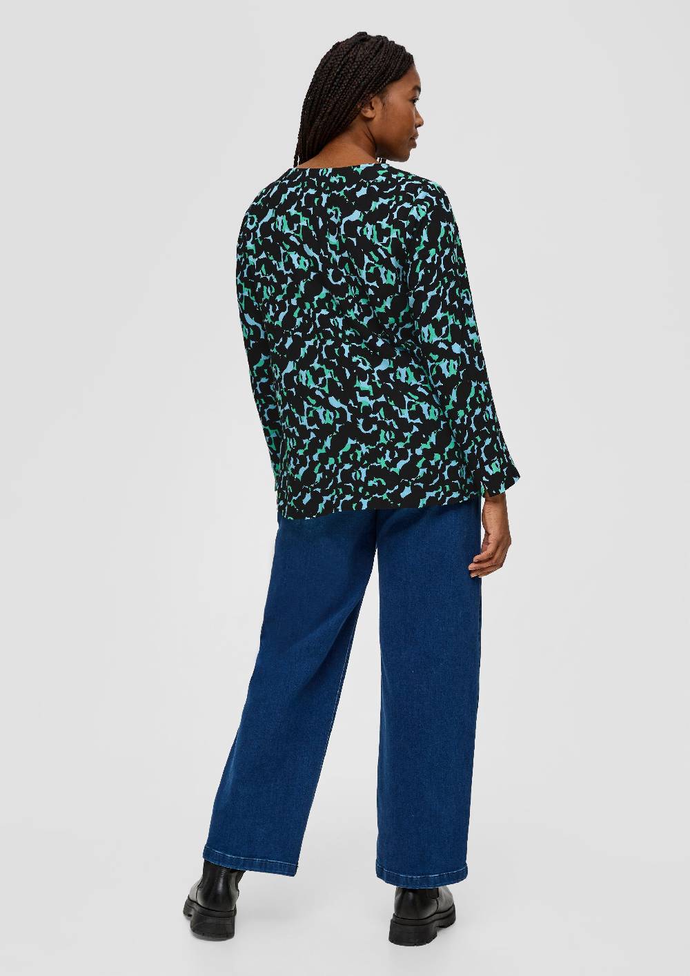 S.Oliver Crêpe-Bluse Aus Reiner Viskose