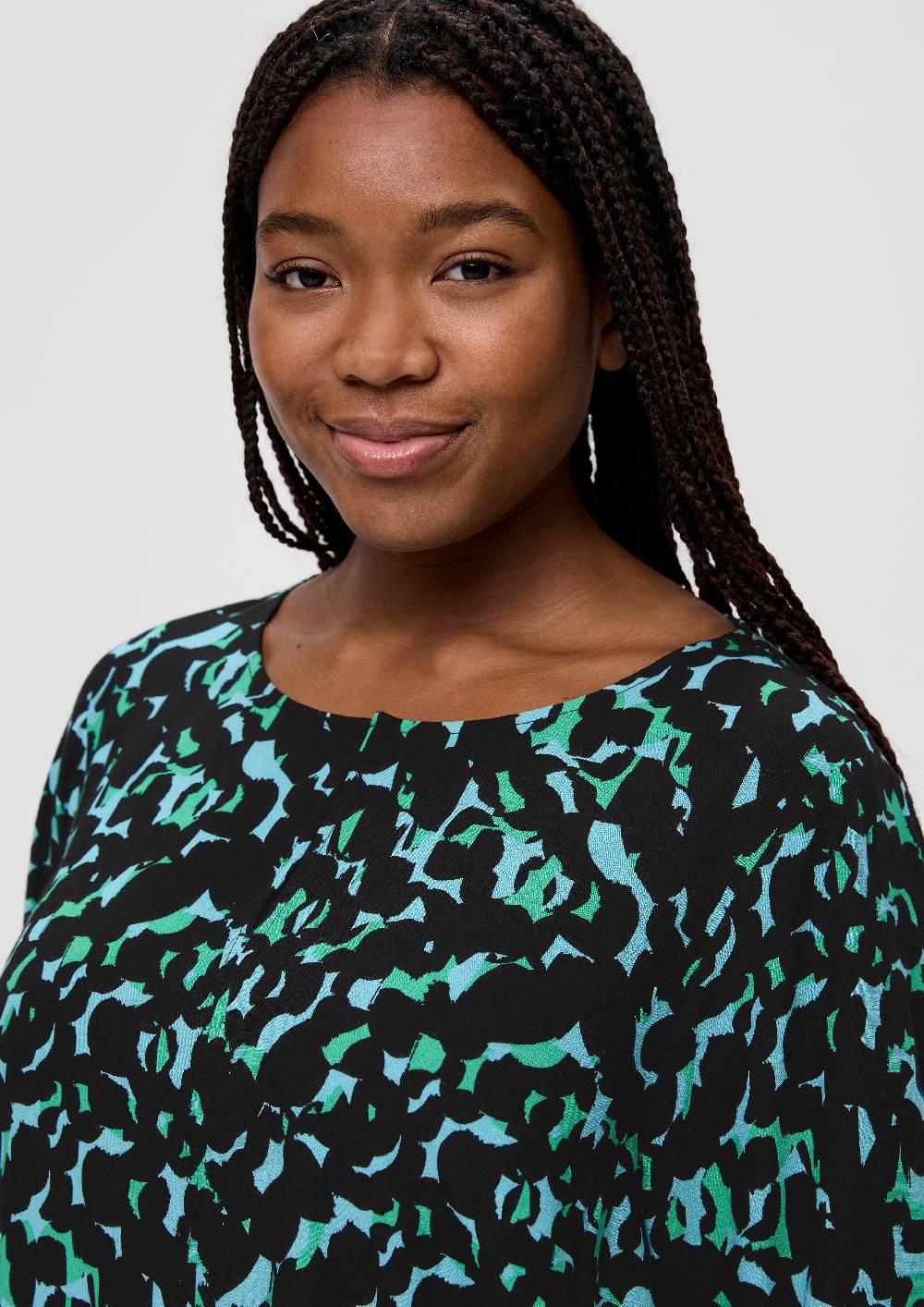 S.Oliver Crêpe-Bluse Aus Reiner Viskose