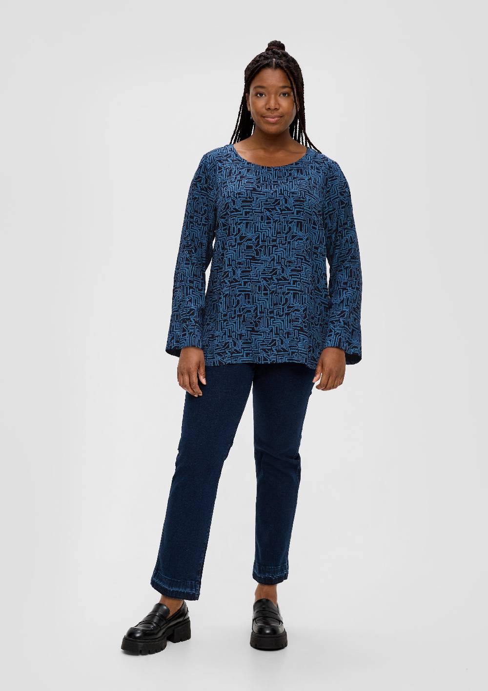 S.Oliver Crêpe-Bluse Aus Viskose