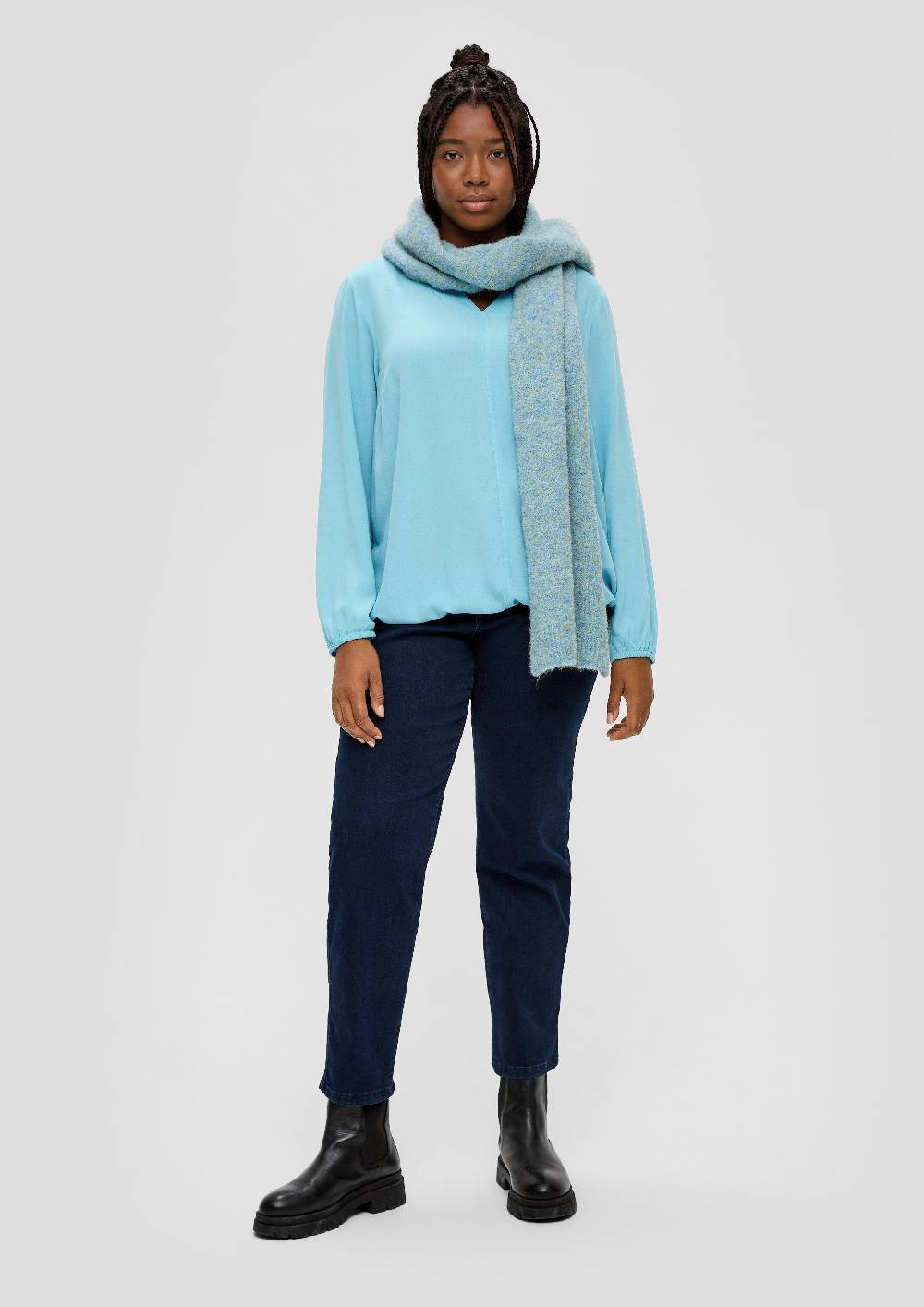 S.Oliver Crêpe-Bluse Aus Viskose