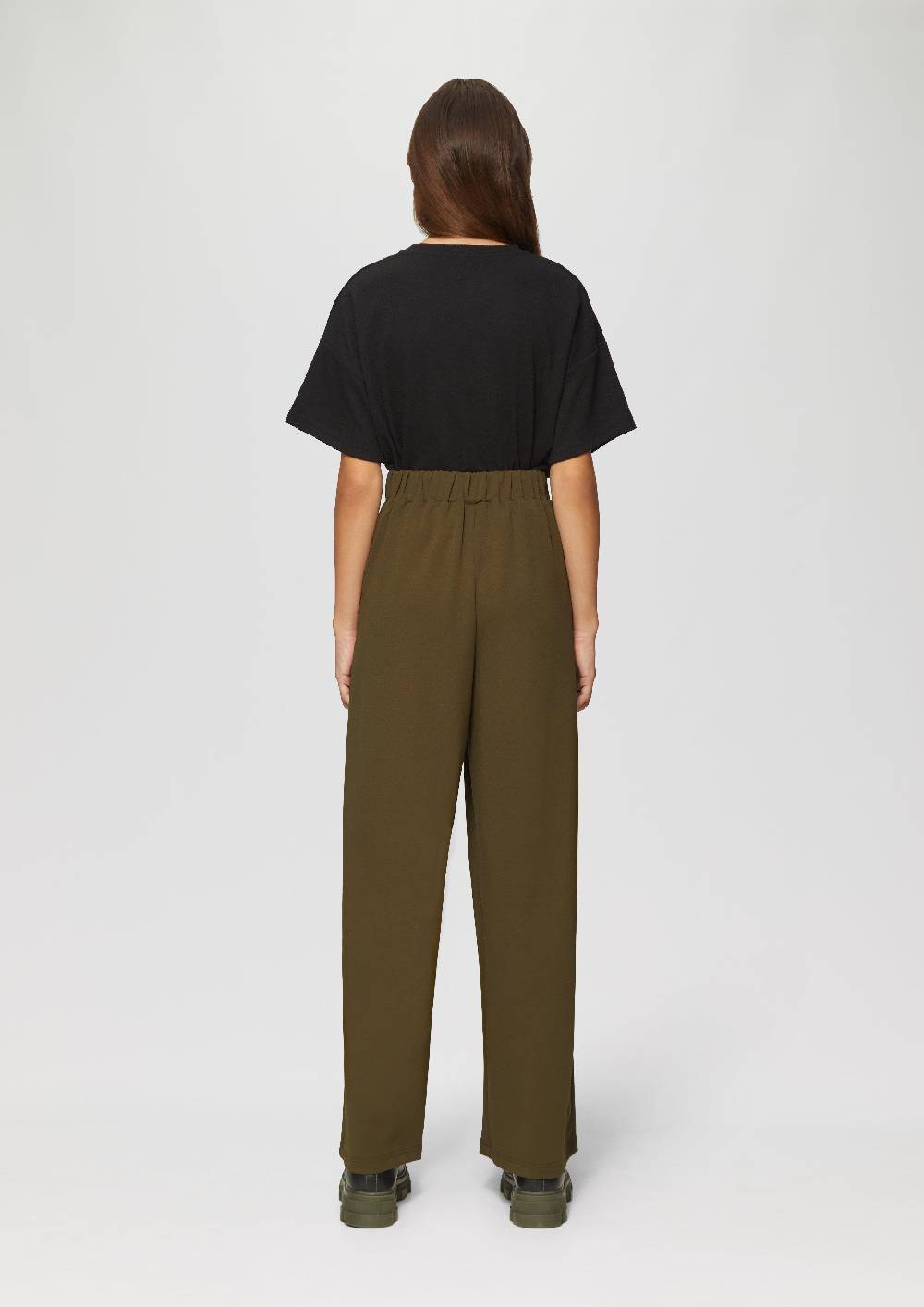 S.Oliver Crêpe-Hose Im Relaxed Fit Mit Wide Leg