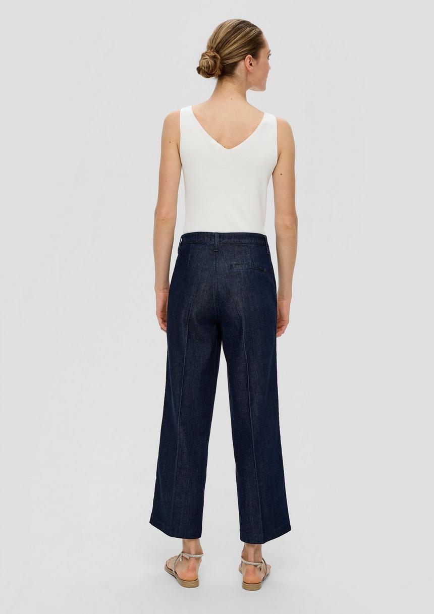 S.Oliver Crop-Jeans/Relaxed Fit/High Rise/Wide Leg