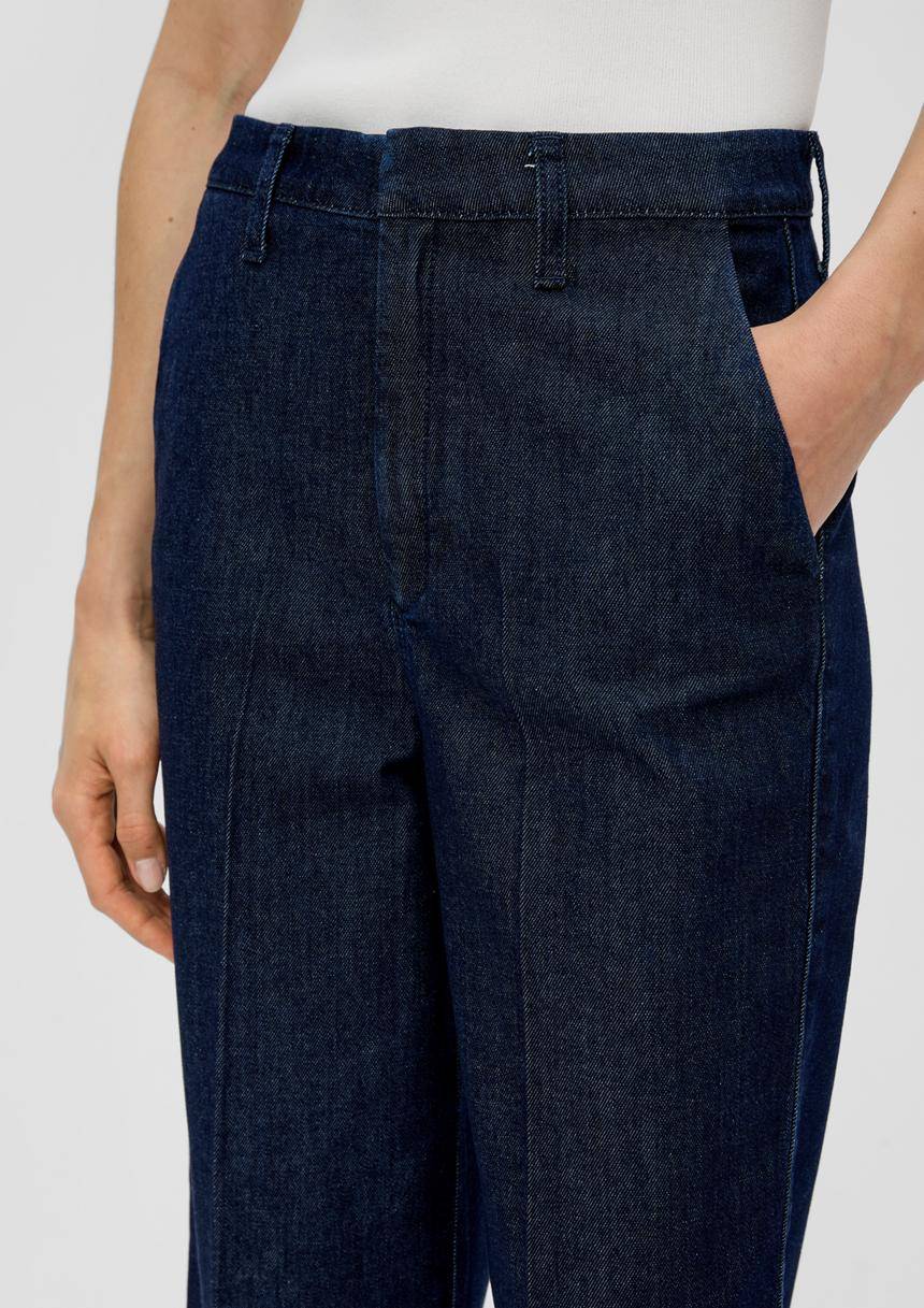 S.Oliver Crop-Jeans/Relaxed Fit/High Rise/Wide Leg