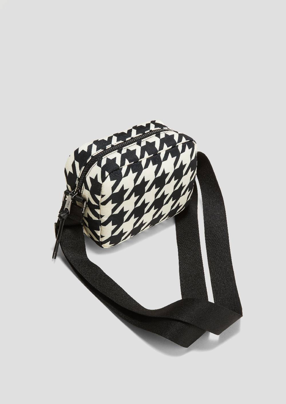 S.Oliver Crossbody Bag Mit Hahnentritt-Muster