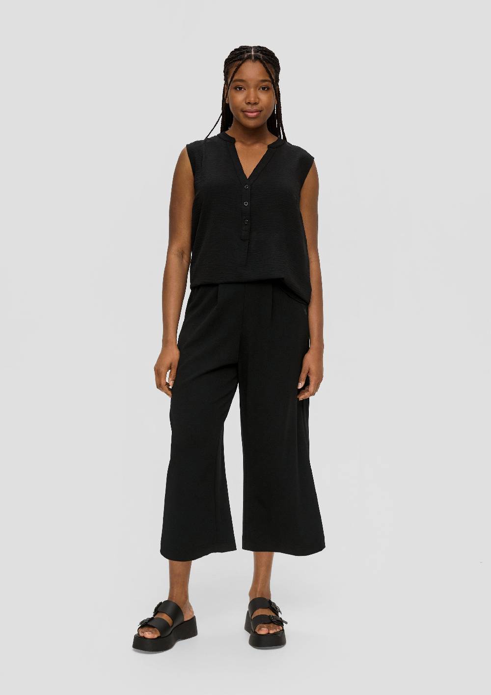 S.Oliver Culotte Aus Crêpe Im Loose Fit