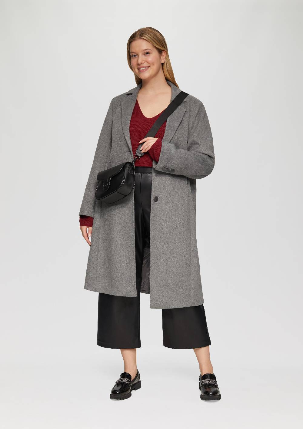 S.Oliver Culotte Aus Lederimitat Mit Nahtdetails