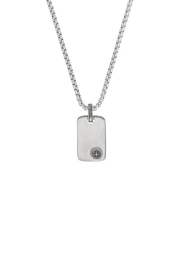 S.Oliver Dog-Tag-Kette mit Kompass-Detail
