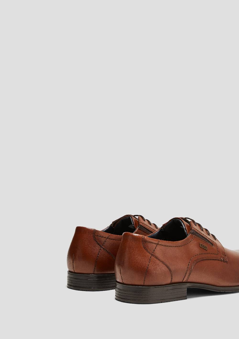 S.Oliver Echtleder-Schnürer Mit Gummizug-Detail