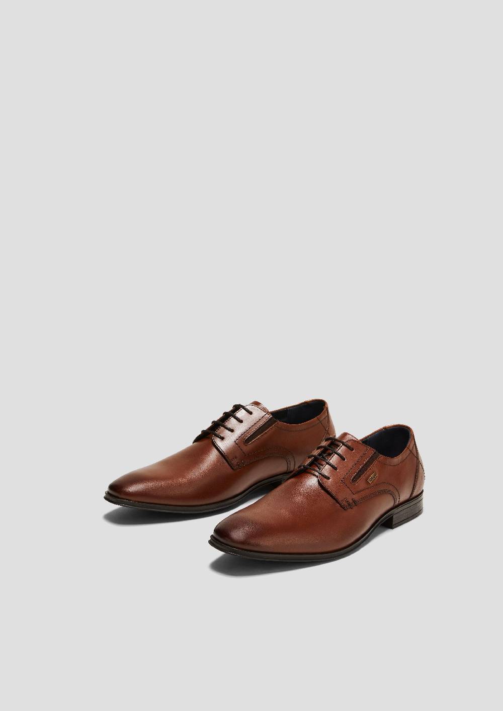 S.Oliver Echtleder-Schnürer Mit Gummizug-Detail