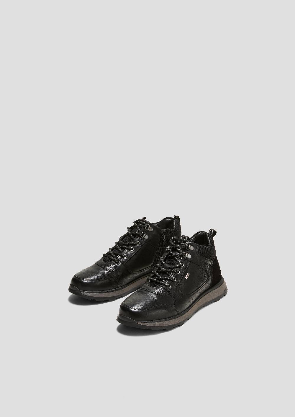 S.Oliver Echtleder-Stiefel In Sneaker-Optik