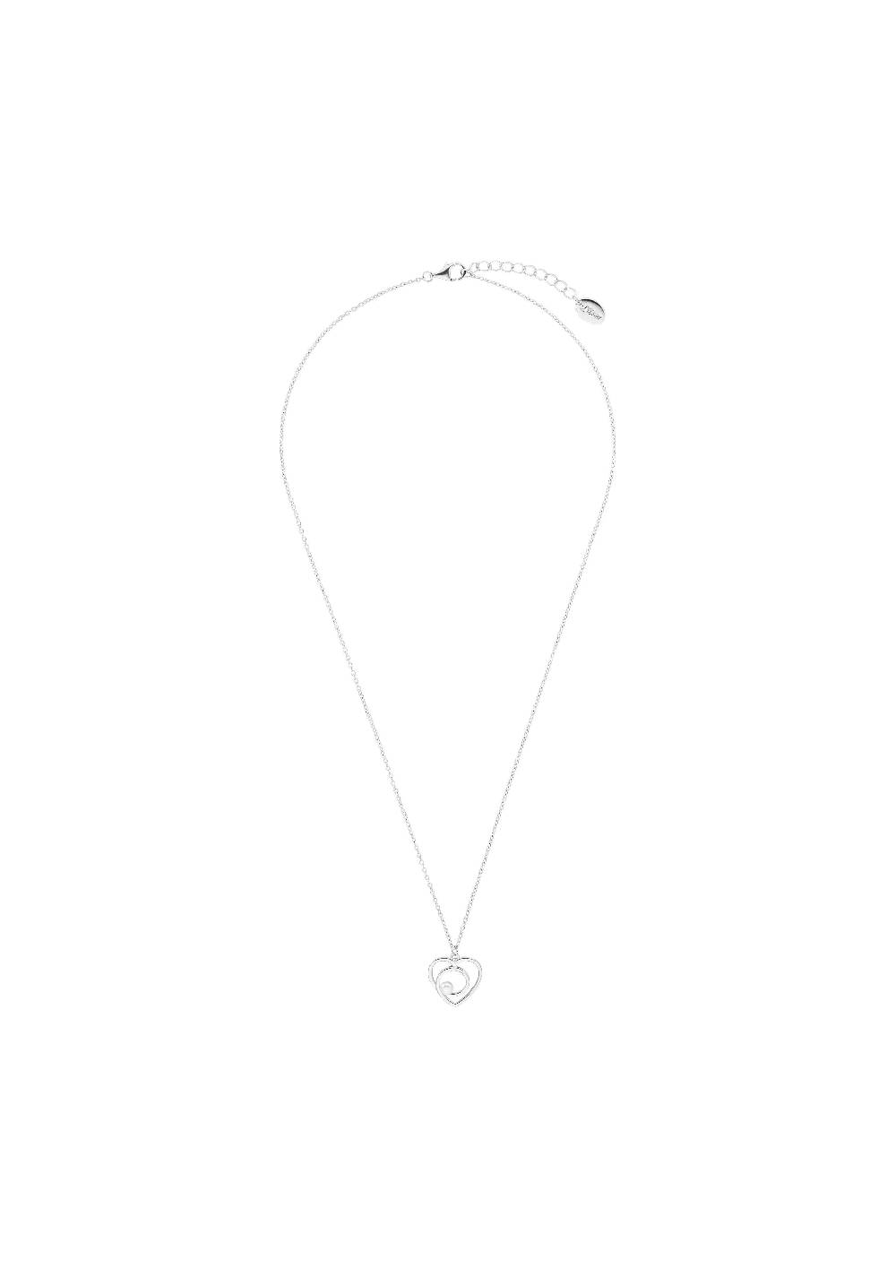 S.Oliver Echtsilber-Halsskette Mit Herz-Anhänger