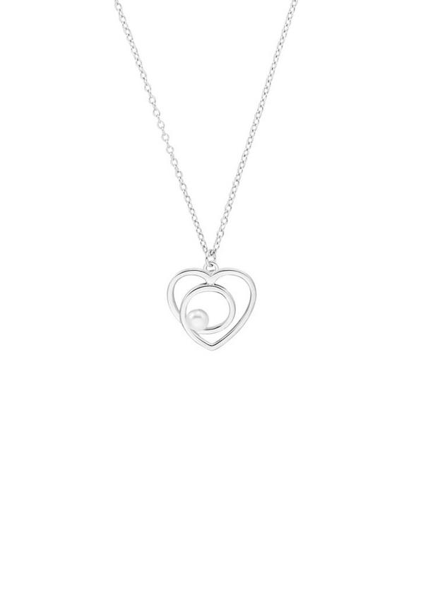 S.Oliver Echtsilber-Halsskette mit Herz-Anhänger