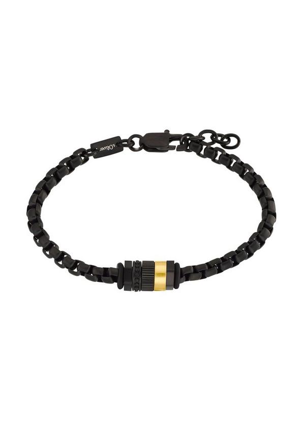 S.Oliver Edelstahl-Armband in Schwarz