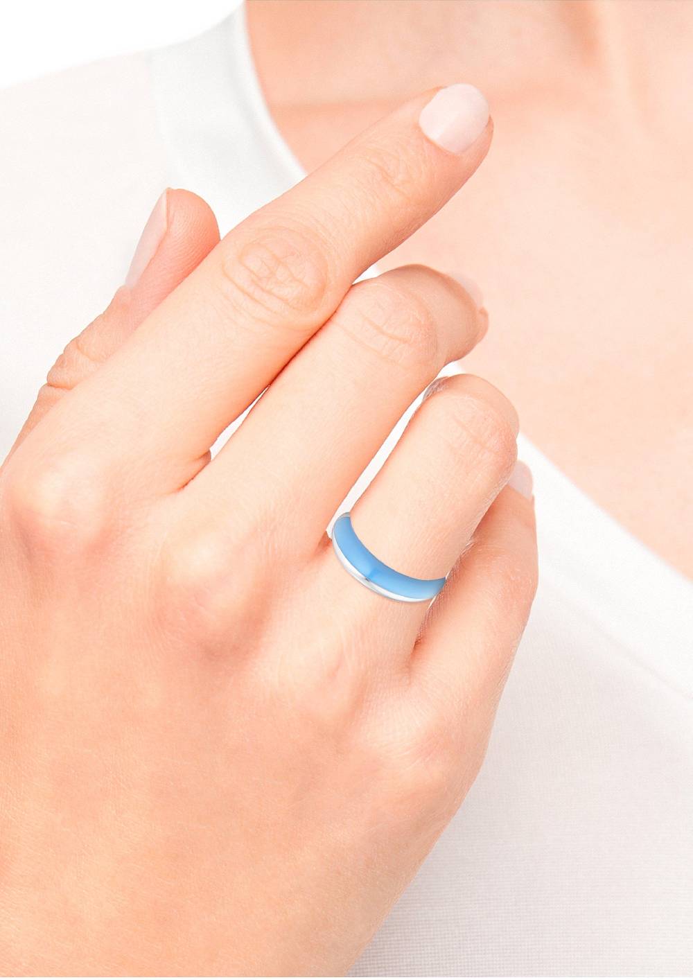 S.Oliver Edelstahl-Ring In Bicolor-Optik