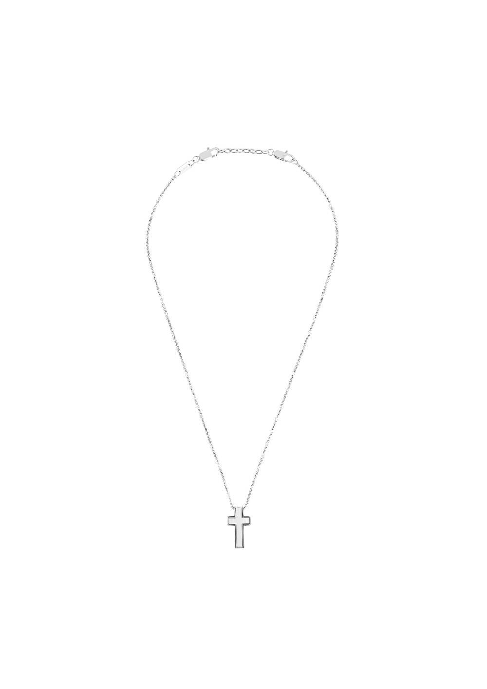 S.Oliver Edelstahlkette Mit Kreuzanhänger