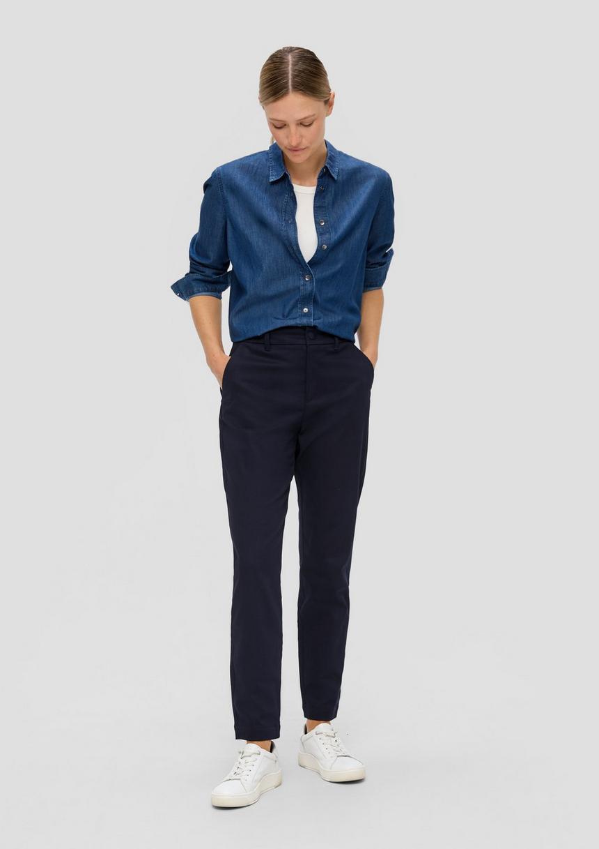 S.Oliver Elastische Hose Mit Tapered Leg