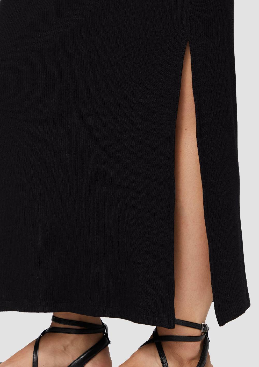 S.Oliver Elastischer Maxirock Mit Rippstruktur