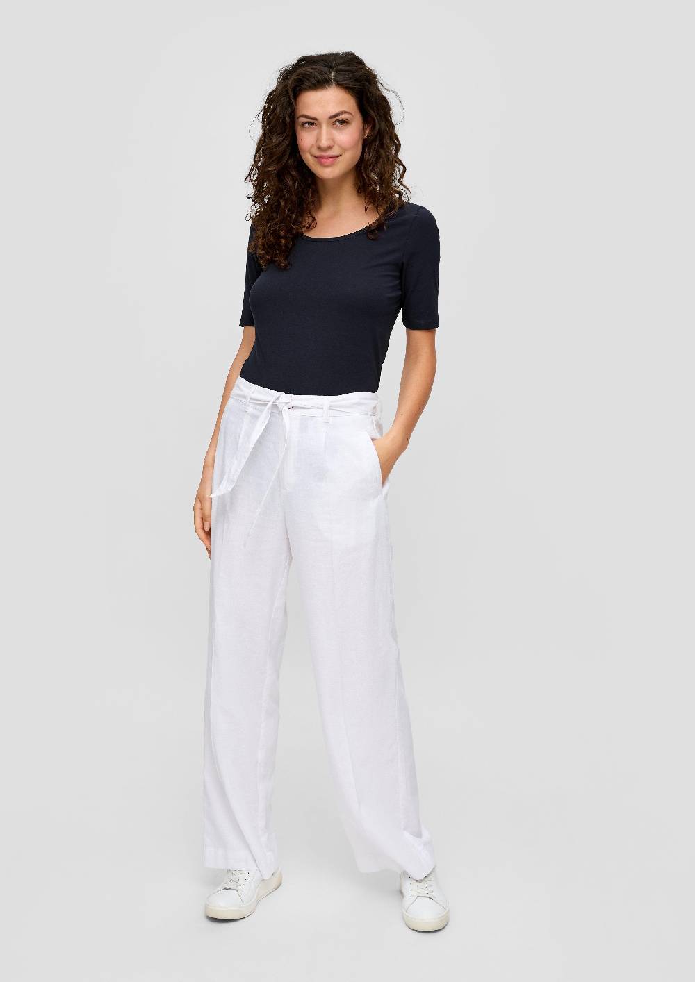 S.Oliver Elastisches Jersey-Shirt Mit U-Ausschnitt