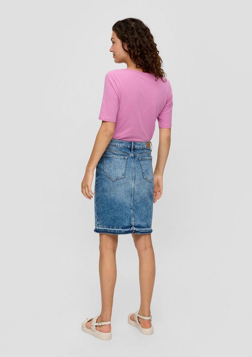 S.Oliver Elastisches Jersey-Shirt Mit U-Ausschnitt