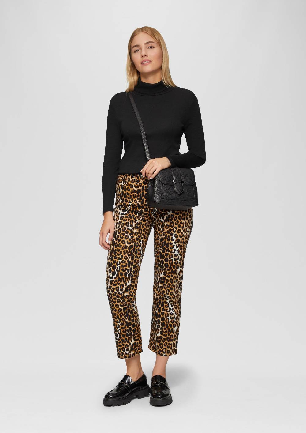 S.Oliver Elastisches Langarmshirt Mit Rollkragen