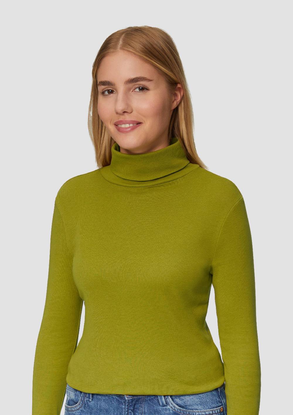 S.Oliver Elastisches Langarmshirt Mit Rollkragen