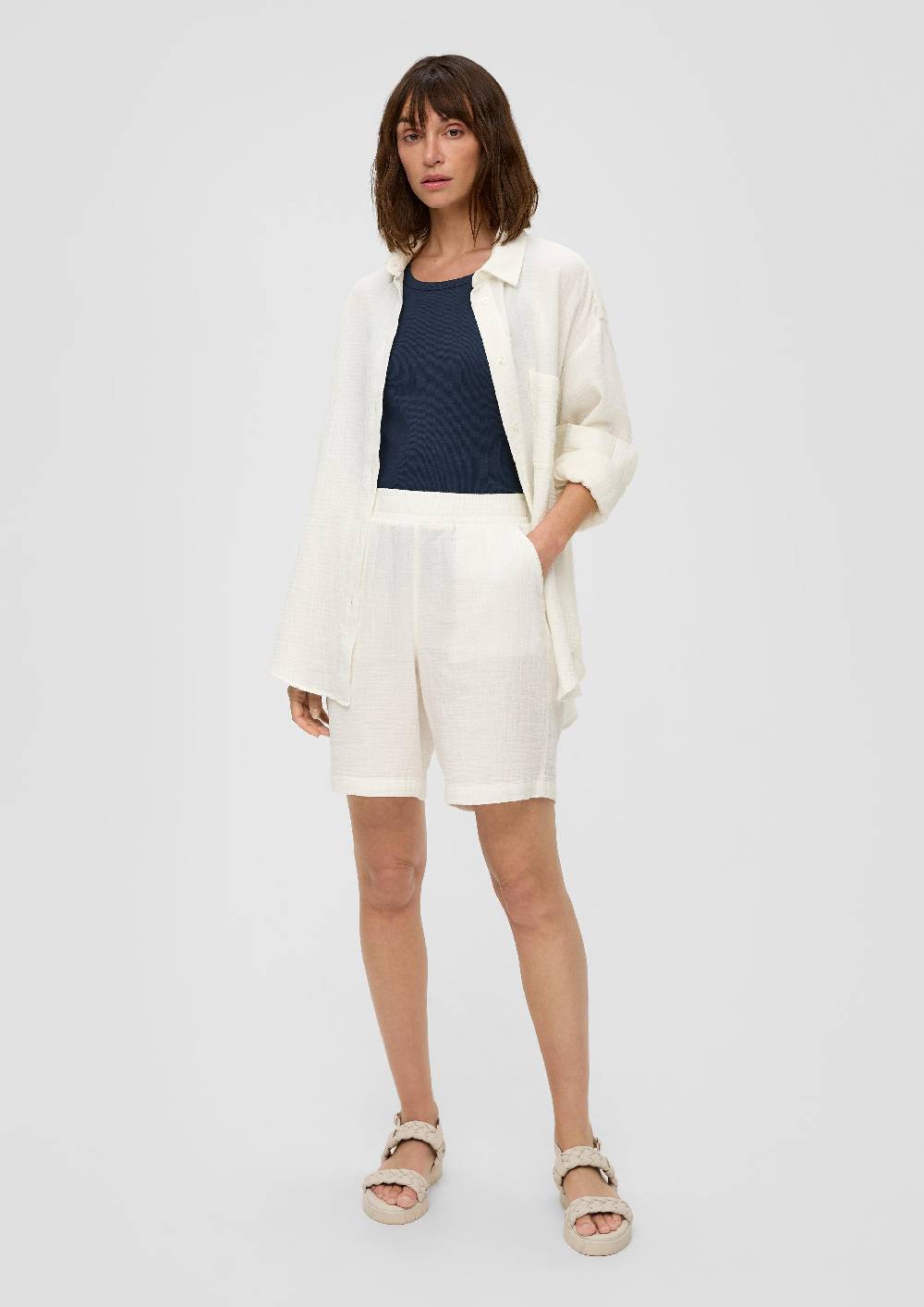 S.Oliver Elastisches Tanktop Im Slim Fit