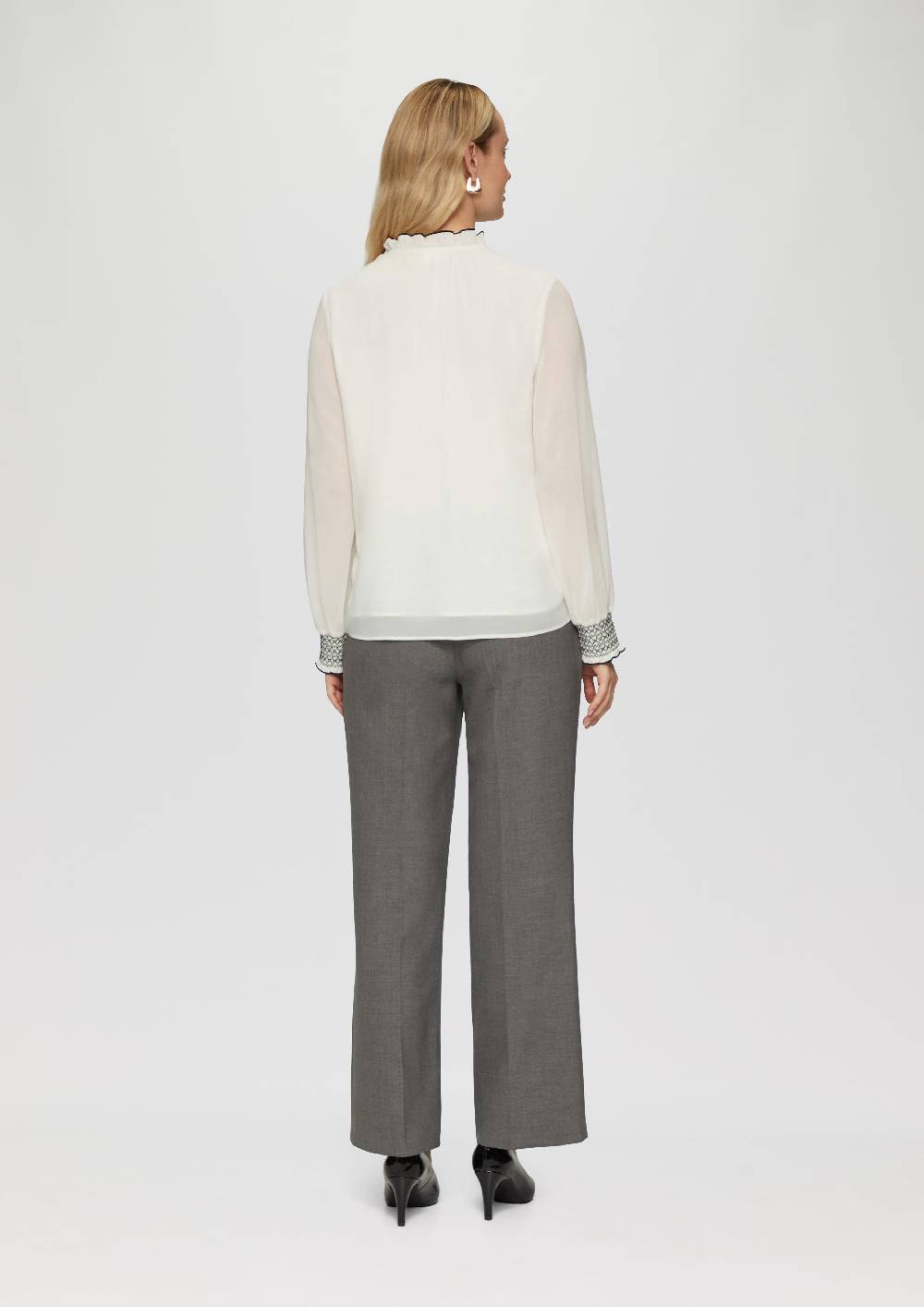 S.Oliver Elegante Bluse Mit Tunika-Ausschnitt