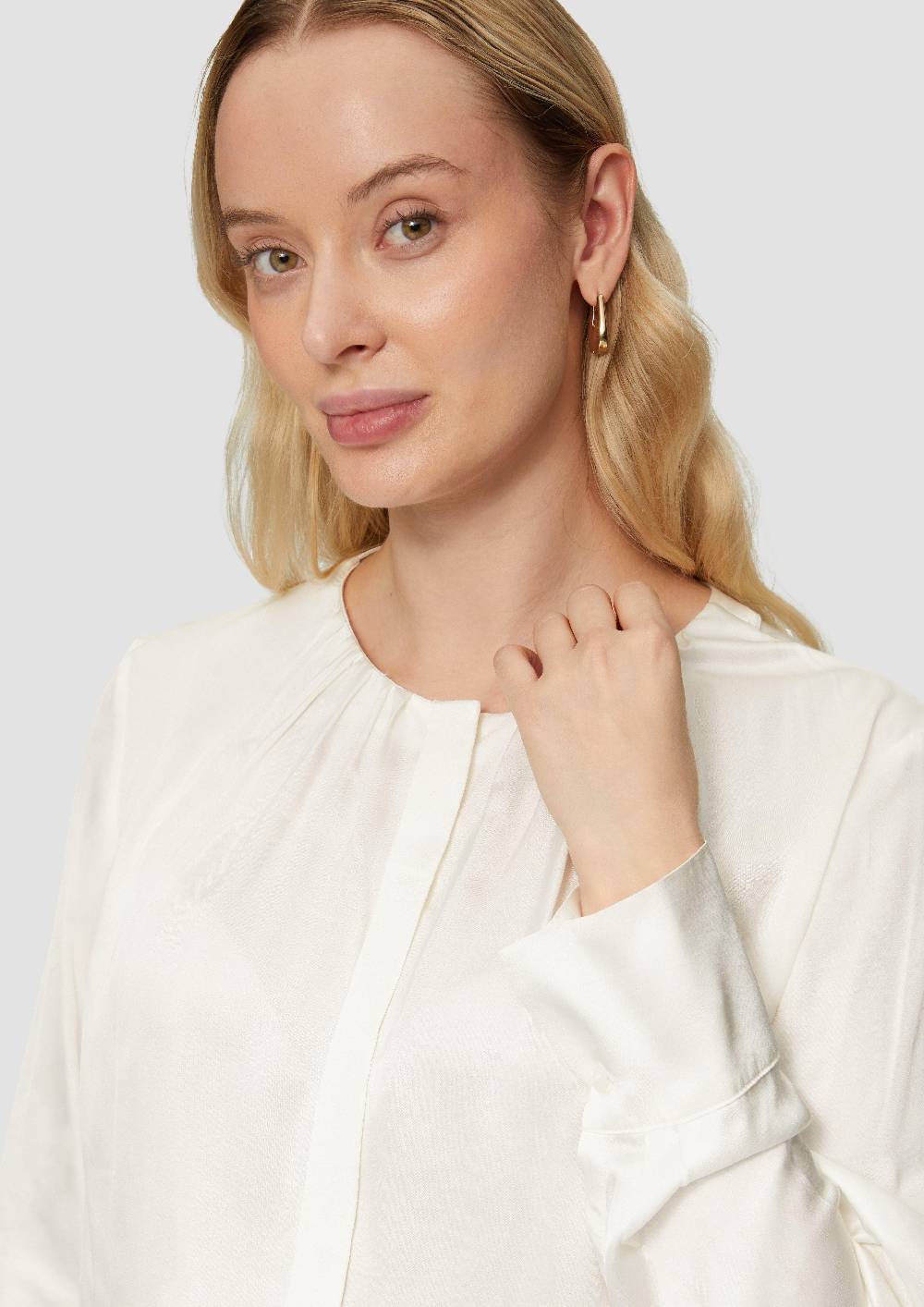 S.Oliver Elegante Bluse Mit Verdeckter Knopfleiste