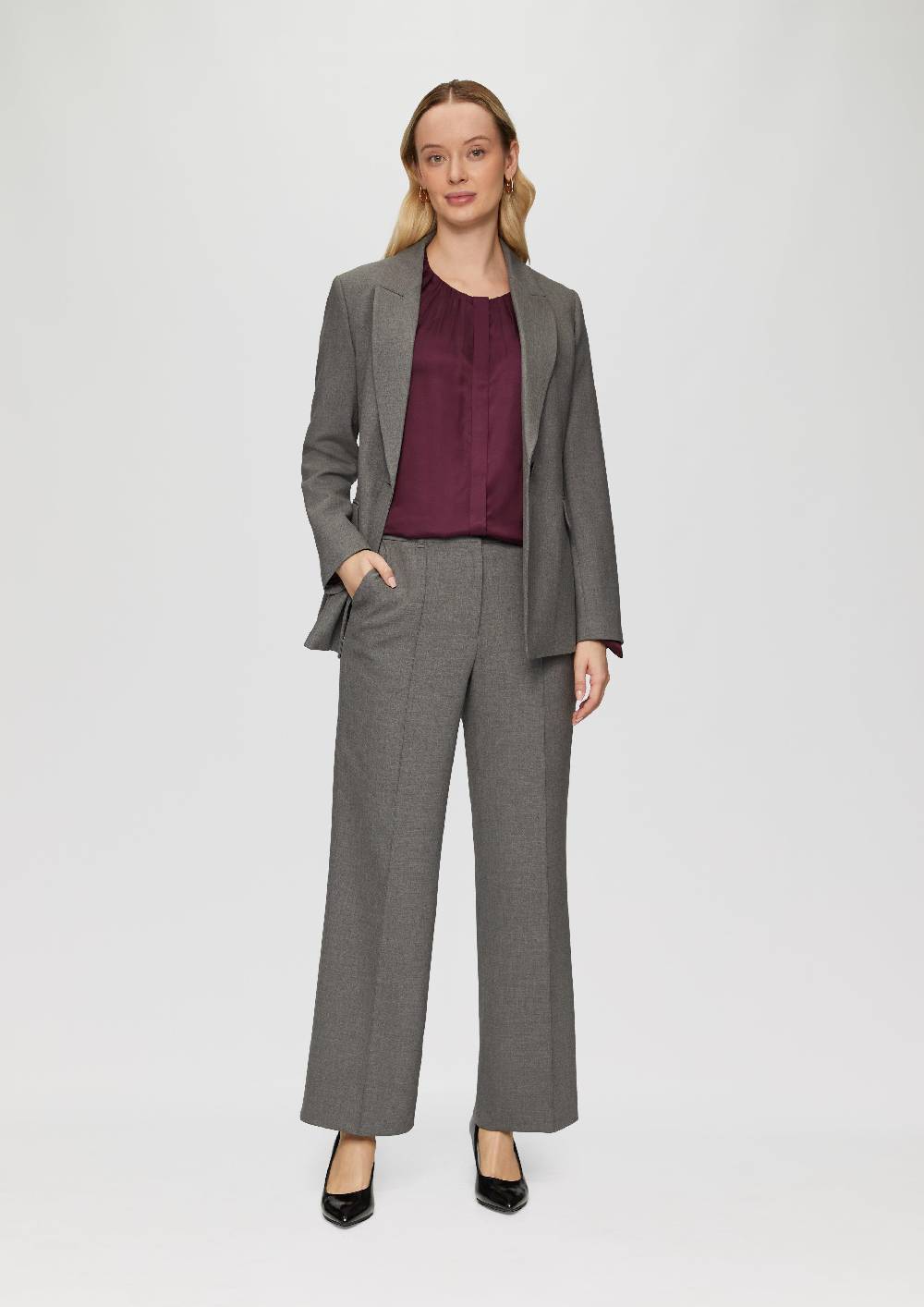 S.Oliver Elegante Bluse Mit Verdeckter Knopfleiste