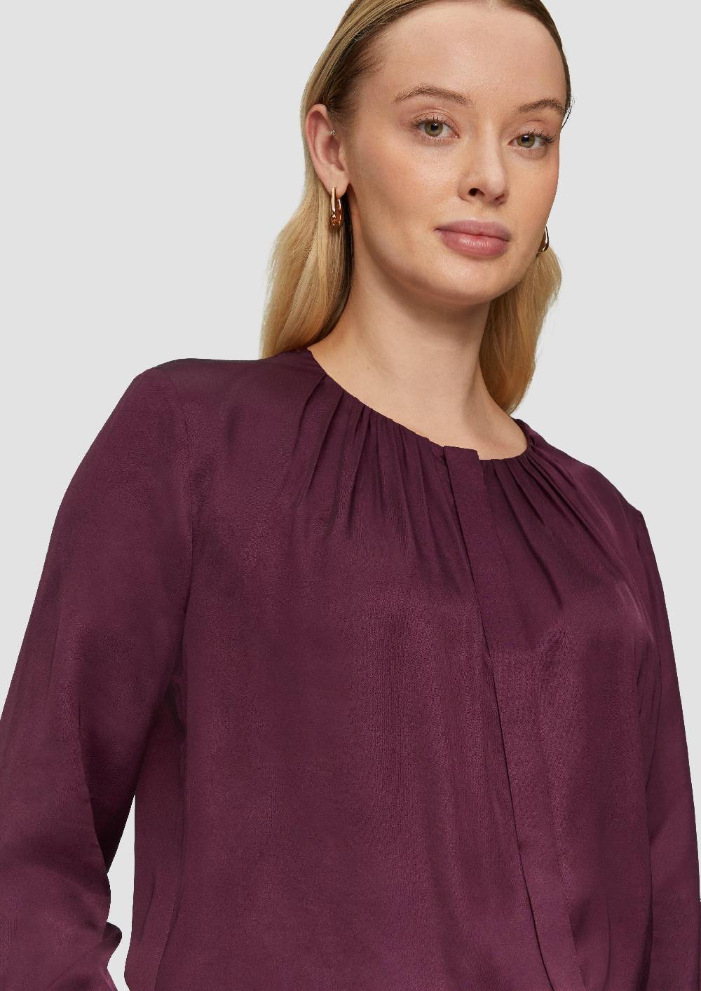 S.Oliver Elegante Bluse Mit Verdeckter Knopfleiste