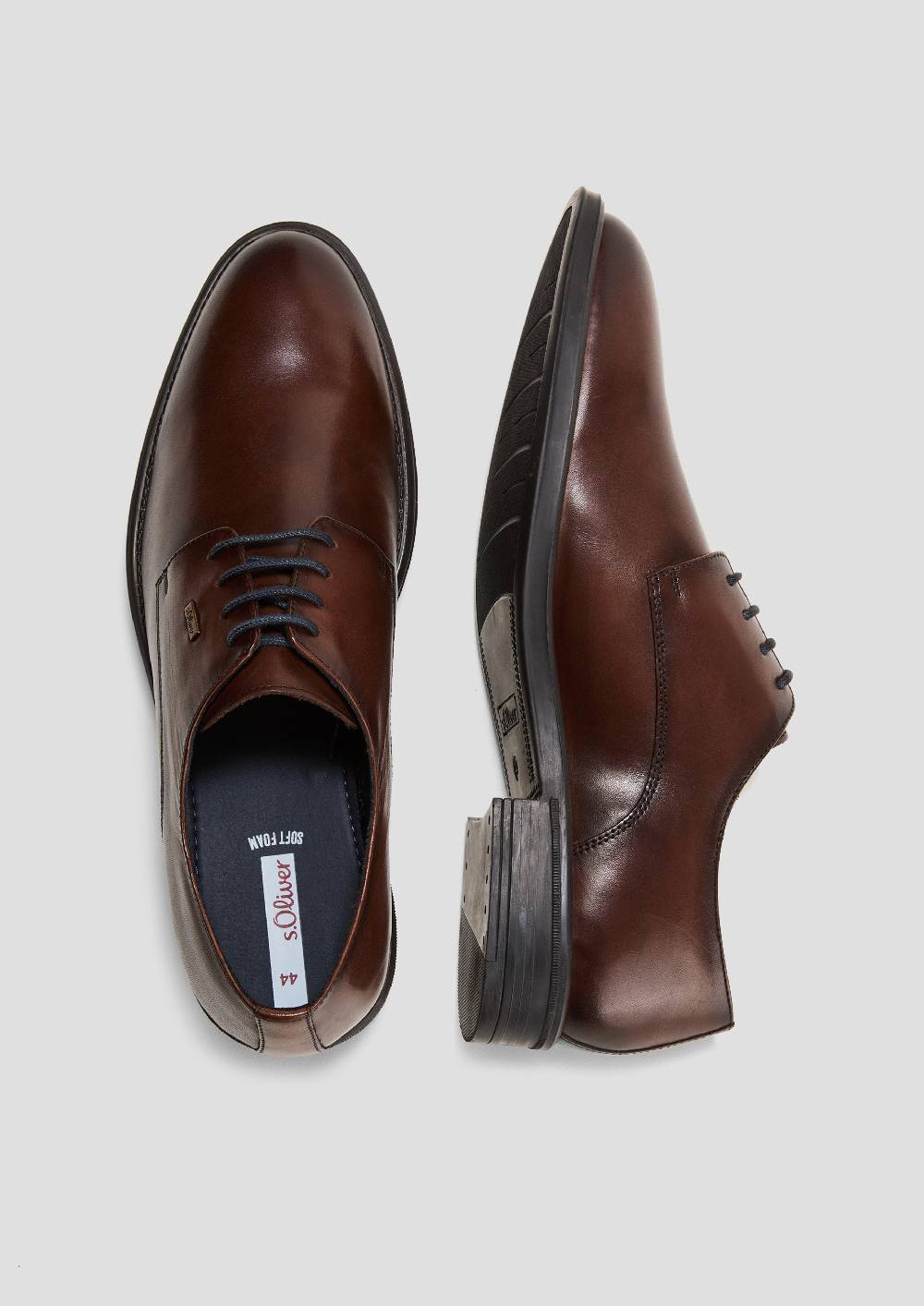 S.Oliver Elegante Schnürer Aus Echtleder