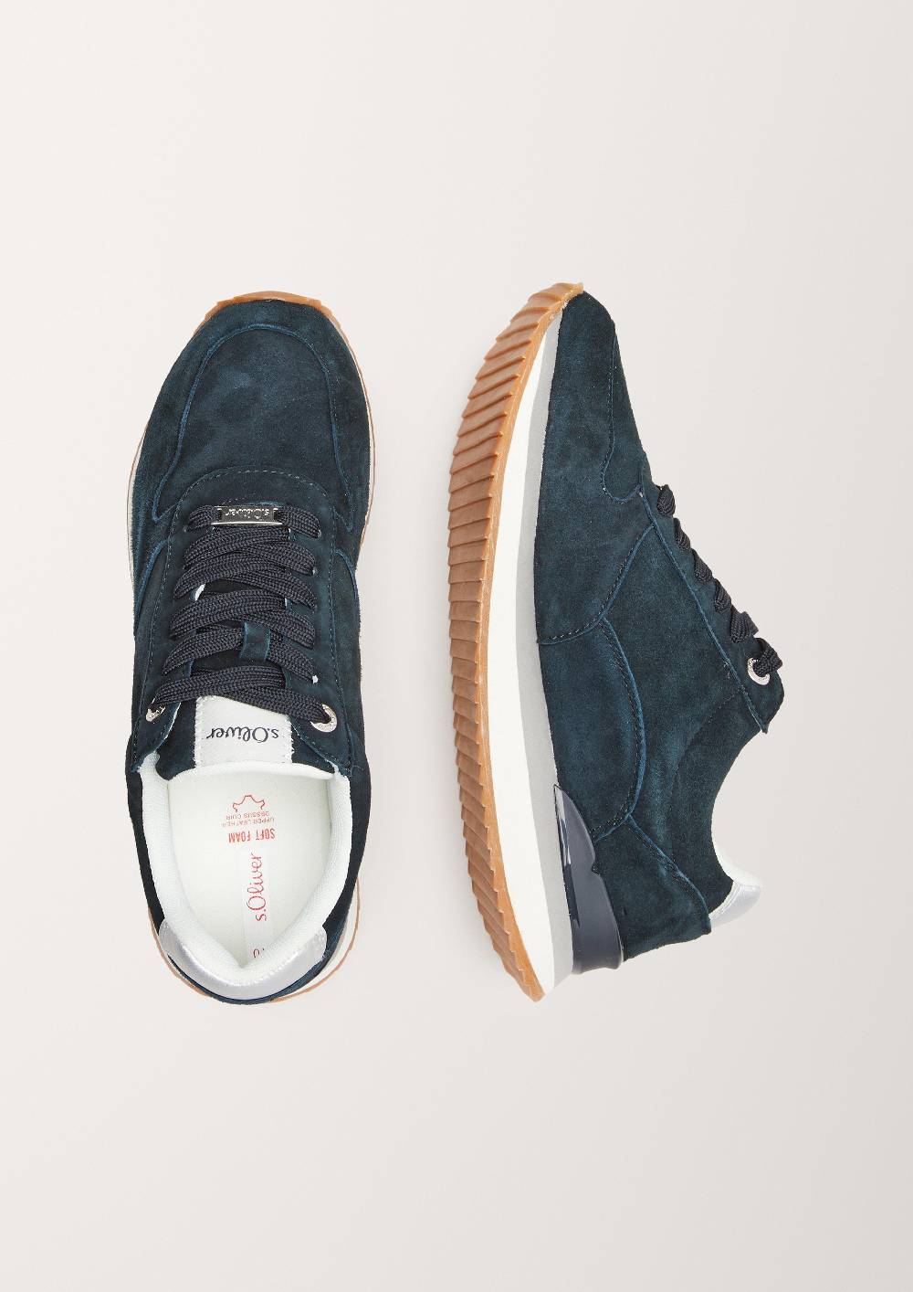 S.Oliver Fabric-Mix-Sneaker Mit Leder