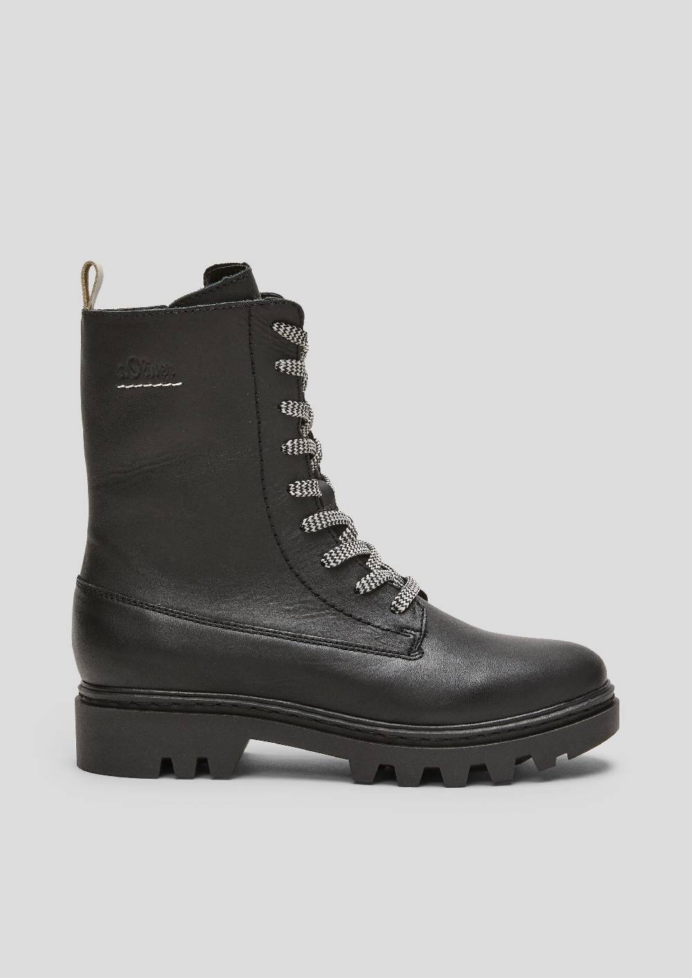 S.Oliver Fabricmix-Boots Mit Kontrastdetails