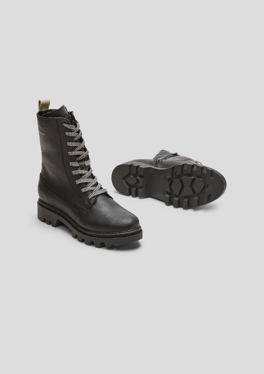 S.Oliver Fabricmix-Boots Mit Kontrastdetails