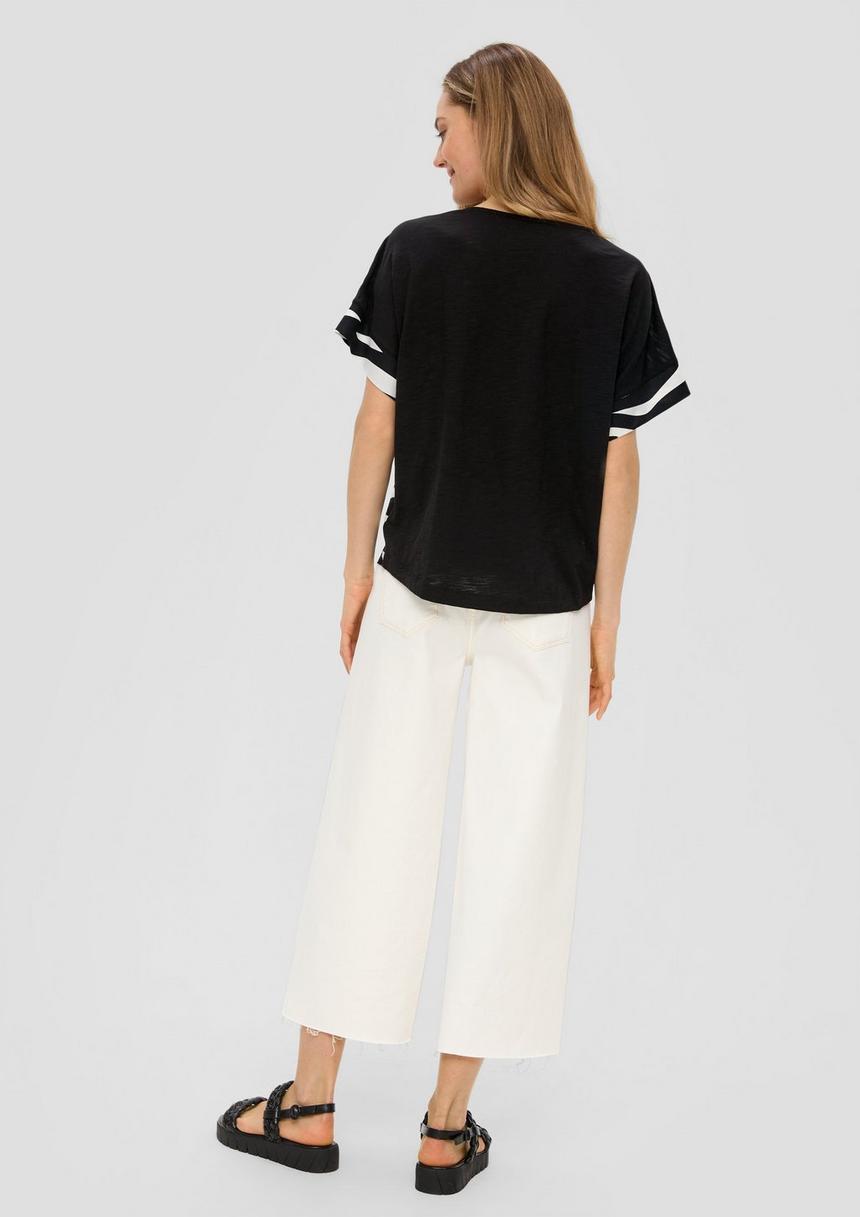 S.Oliver Fabricmix-T-Shirt Im Relaxed Fit