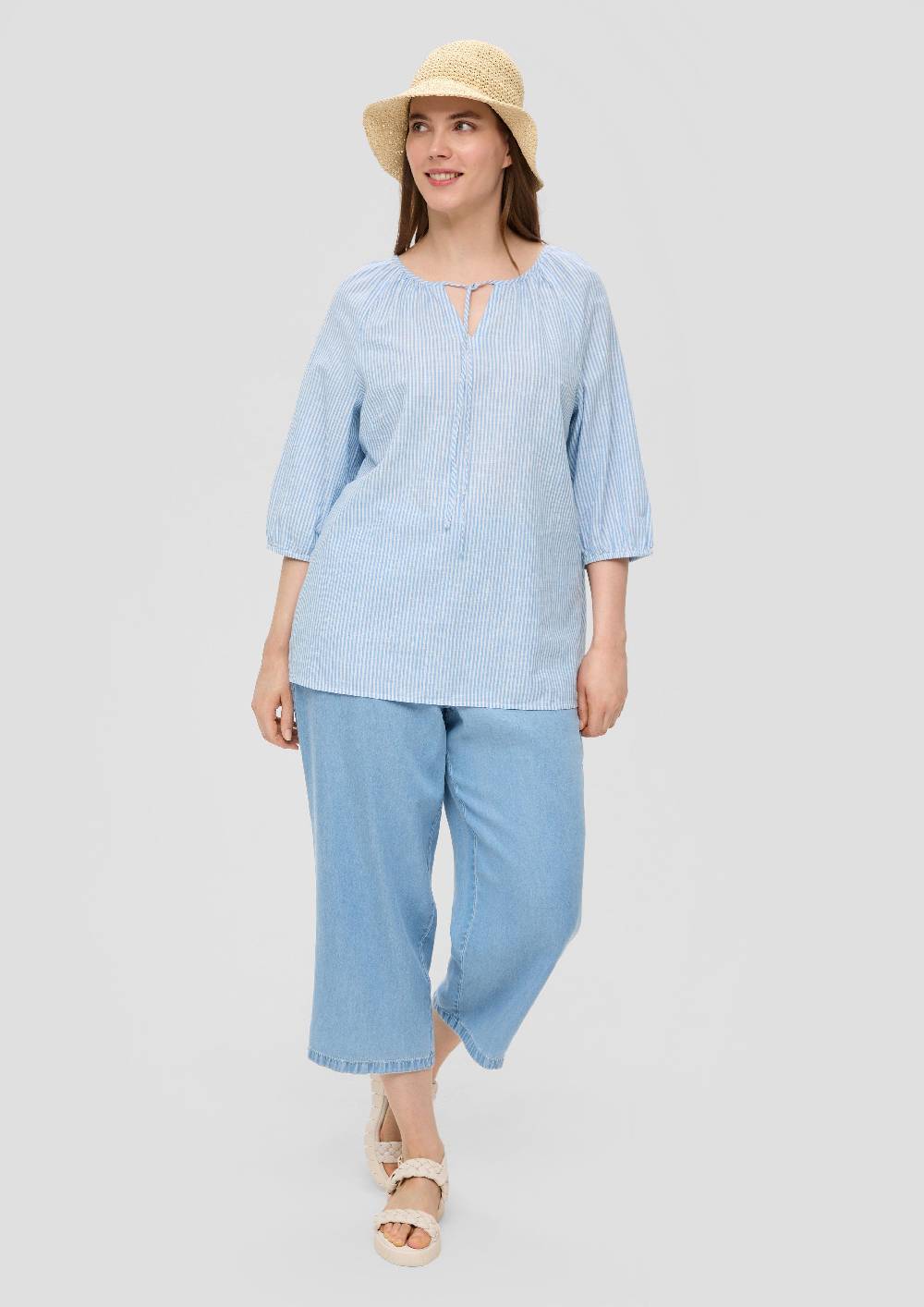 S.Oliver Fein Gestreifte Bluse Im Relaxed Fit