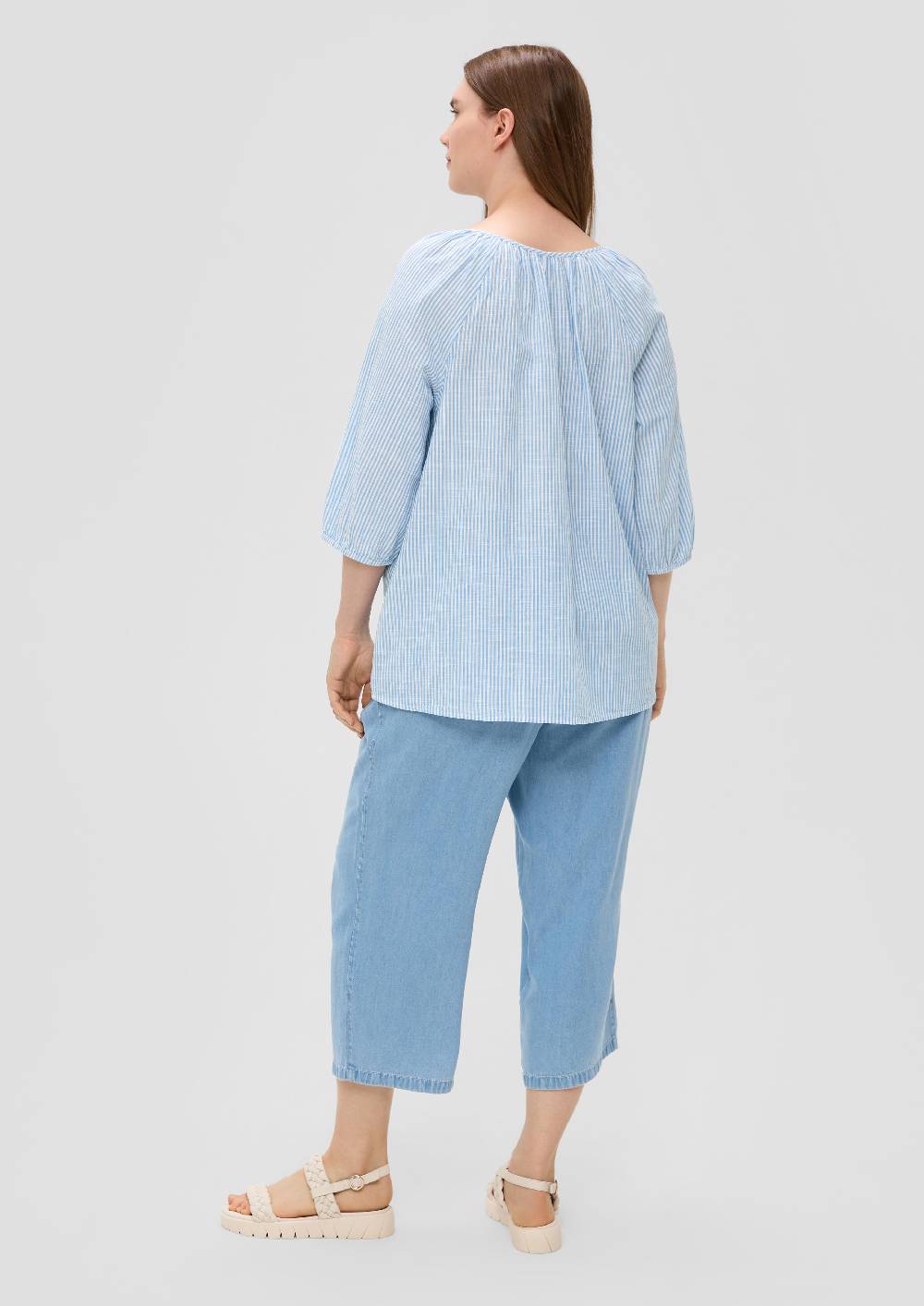 S.Oliver Fein Gestreifte Bluse Im Relaxed Fit