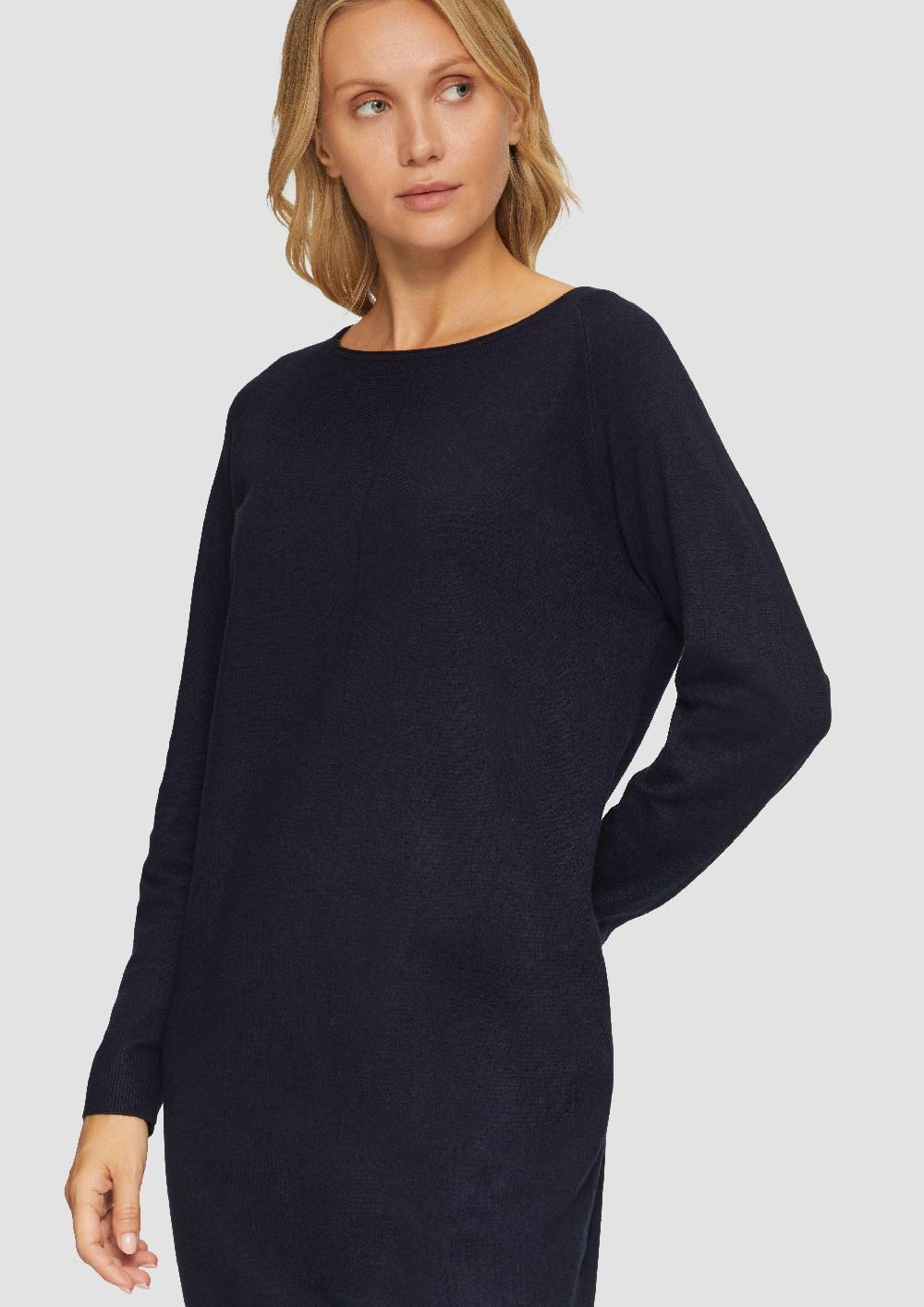 S.Oliver Feinstrickkleid Mit U-Boot-Ausschnitt