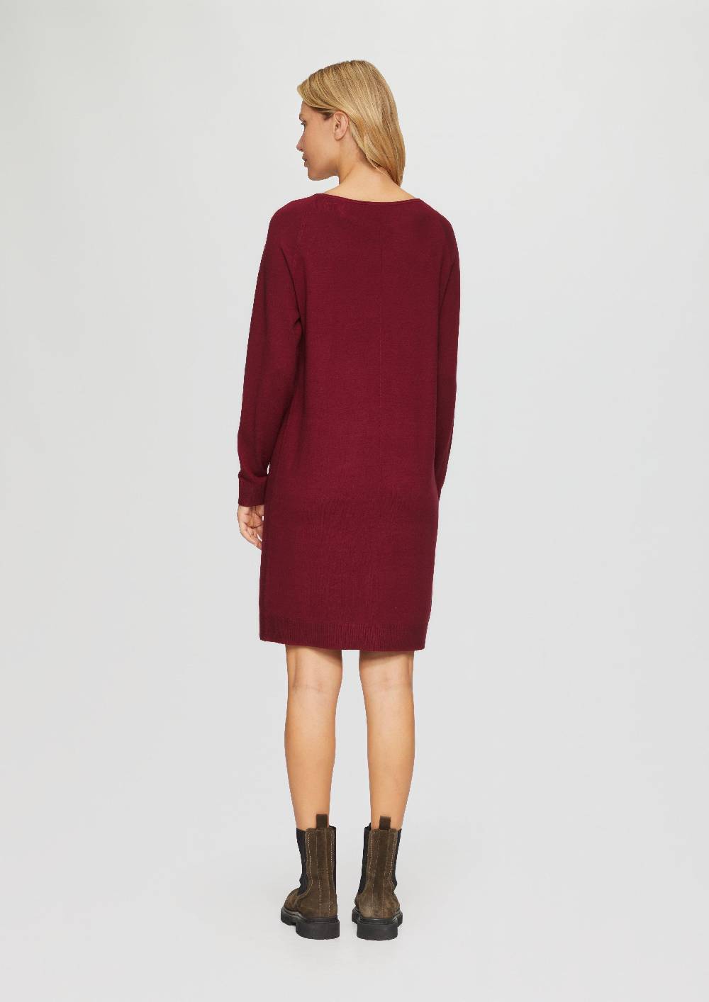 S.Oliver Feinstrickkleid Mit U-Boot-Ausschnitt