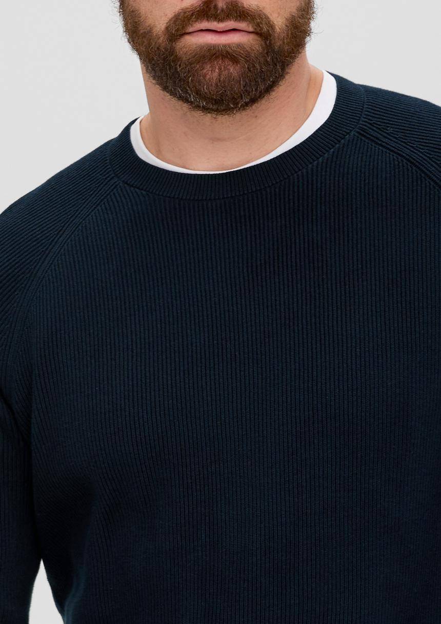 S.Oliver Feinstrickpullover Aus Baumwolle