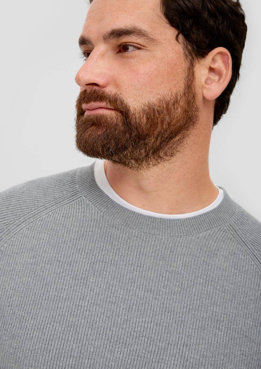 S.Oliver Feinstrickpullover Aus Baumwolle